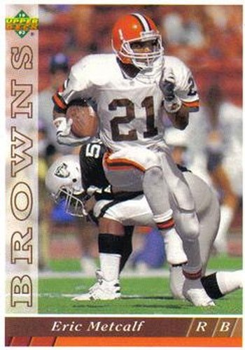 #393 Eric Metcalf - Cleveland Browns - 1993 Upper Deck Football