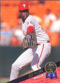 #393 Ben Rivera - Philadelphia Phillies - 1993 Leaf Baseball