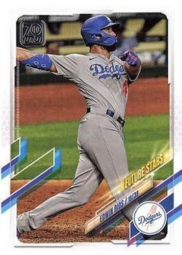 #393 Edwin Rios - Los Angeles Dodgers - 2021 Topps Baseball