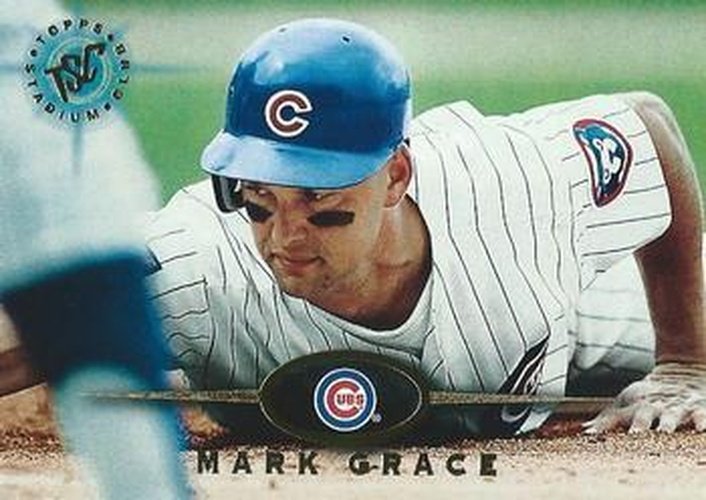 #393 Mark Grace - Chicago Cubs - 1995 Stadium Club Baseball