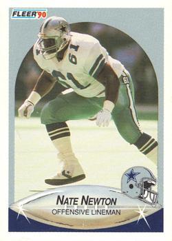 #393 Nate Newton - Dallas Cowboys - 1990 Fleer Football
