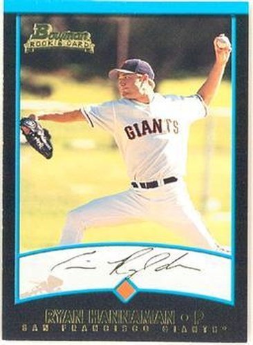 #393 Ryan Hannaman - San Francisco Giants - 2001 Bowman Baseball
