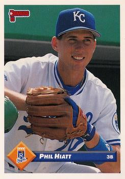 #393 Phil Hiatt - Kansas City Royals - 1993 Donruss Baseball