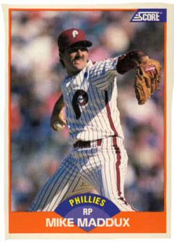 #393 Mike Maddux - Philadelphia Phillies - 1989 Score Baseball