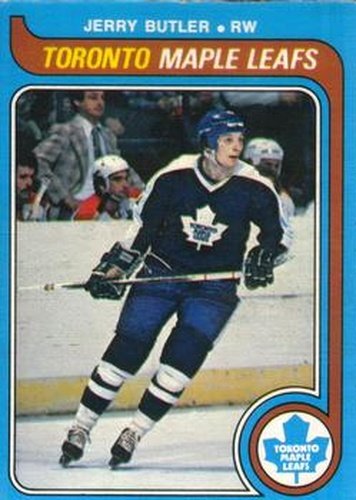 #393 Jerry Butler - Toronto Maple Leafs - 1979-80 O-Pee-Chee Hockey