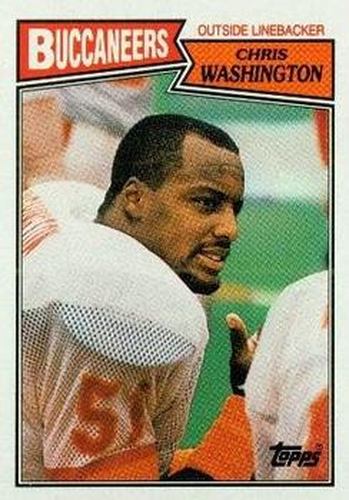 #393 Chris Washington - Tampa Bay Buccaneers - 1987 Topps Football