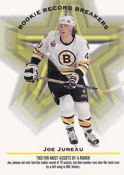 #394 Teemu Selanne / Joe Juneau RRB - Boston Bruins / Winnipeg Jets - 1993-94 Donruss Hockey