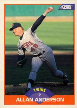#394 Allan Anderson - Minnesota Twins - 1989 Score Baseball
