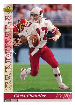 #394 Chris Chandler - Phoenix Cardinals - 1993 Upper Deck Football