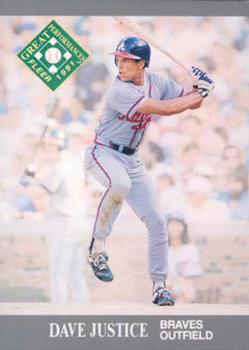 #394 Dave Justice - Atlanta Braves - 1991 Ultra Baseball