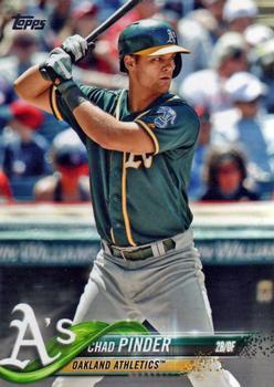 #394 Chad Pinder - Oakland Athletics - 2018 Topps Baseball