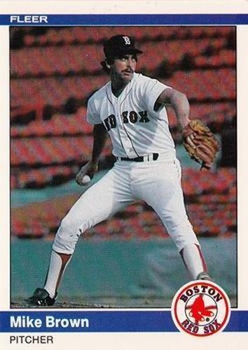#394 Mike Brown - Boston Red Sox - 1984 Fleer Baseball
