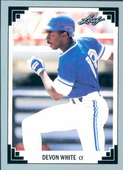 #394 Devon White - Toronto Blue Jays - 1991 Leaf Baseball