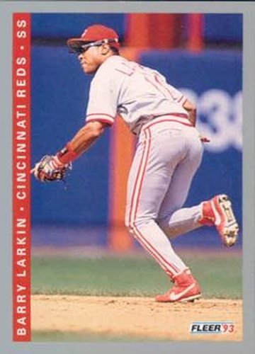 #394 Barry Larkin - Cincinnati Reds - 1993 Fleer Baseball