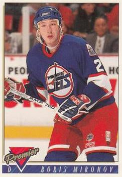 #394 Boris Mironov - Winnipeg Jets - 1993-94 Topps Premier Hockey