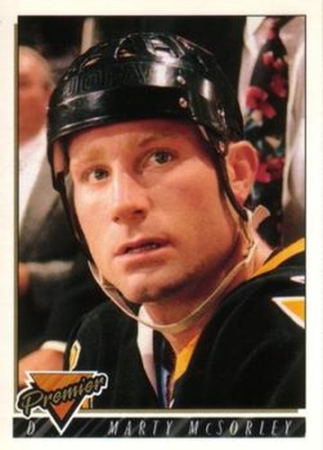 #395 Marty McSorley - Pittsburgh Penguins - 1993-94 O-Pee-Chee Premier Hockey