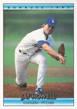 #395 Jay Howell - Los Angeles Dodgers - 1992 Donruss Baseball
