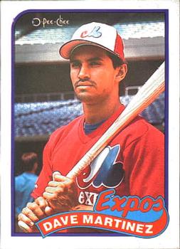 #395 Dave Martinez - Montreal Expos - 1989 O-Pee-Chee Baseball