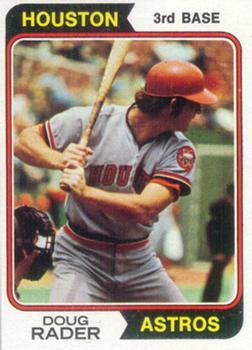 #395 Doug Rader - Houston Astros - 1974 Topps Baseball