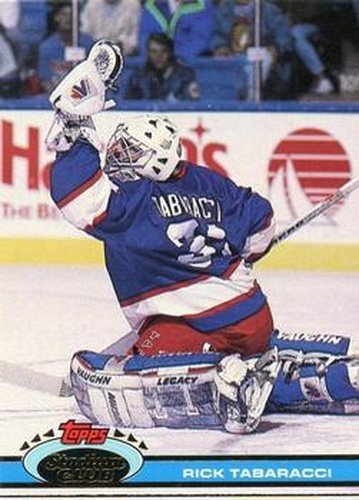 #395 Rick Tabaracci - Winnipeg Jets - 1991-92 Stadium Club Hockey