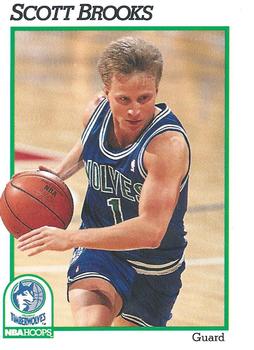 #395 Scott Brooks - Minnesota Timberwolves - 1991-92 Hoops Basketball