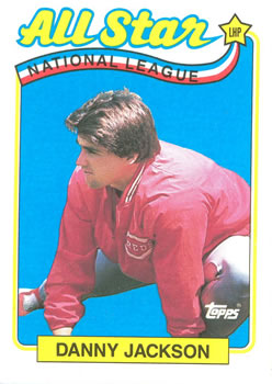 #395 Danny Jackson - Cincinnati Reds - 1989 Topps Baseball
