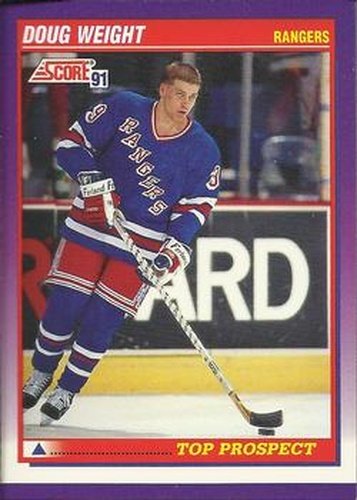 #396 Doug Weight - New York Rangers - 1991-92 Score American Hockey