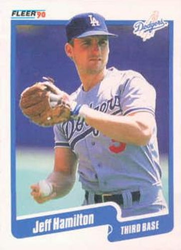 #396 Jeff Hamilton - Los Angeles Dodgers - 1990 Fleer USA Baseball