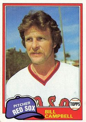 #396 Bill Campbell - Boston Red Sox - 1981 Topps Baseball