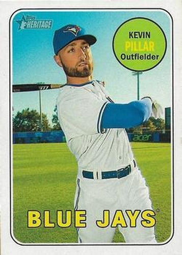 #396 Kevin Pillar - Toronto Blue Jays - 2018 Topps Heritage Baseball
