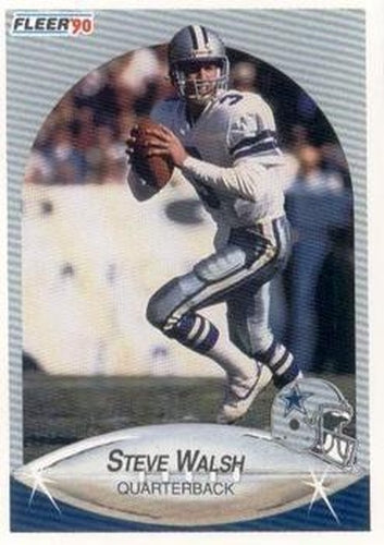 #396 Steve Walsh - Dallas Cowboys - 1990 Fleer Football