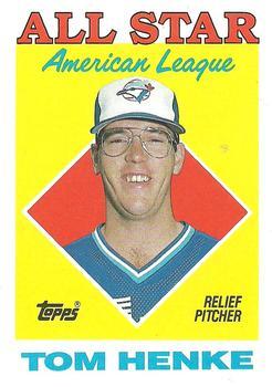 #396 Tom Henke - Toronto Blue Jays - 1988 Topps Baseball