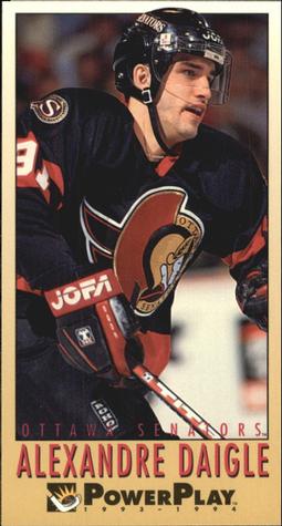 #396 Alexandre Daigle - Ottawa Senators - 1993-94 Fleer PowerPlay Hockey