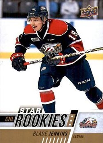 #397 Blade Jenkins - Saginaw Spirit - 2017-18 Upper Deck CHL Hockey
