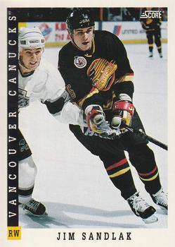 #397 Jim Sandlak - Vancouver Canucks - 1993-94 Score Canadian Hockey