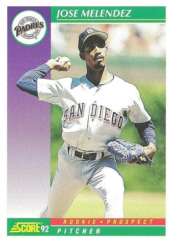 #397 Jose Melendez - San Diego Padres - 1992 Score Baseball