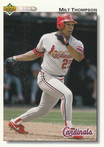 #397 Milt Thompson - St. Louis Cardinals - 1992 Upper Deck Baseball