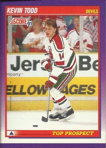 #397 Kevin Todd - New Jersey Devils - 1991-92 Score American Hockey