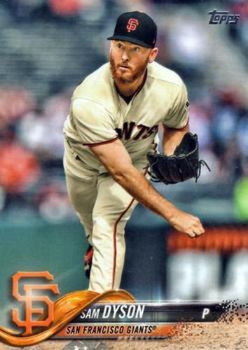 #398 Sam Dyson - San Francisco Giants - 2018 Topps Baseball