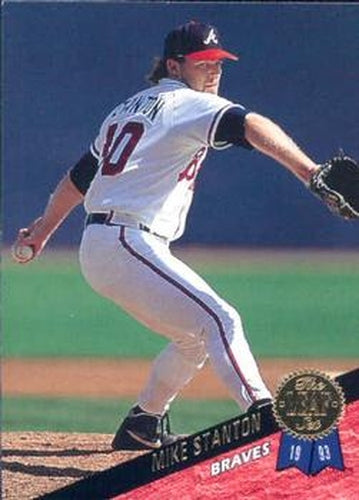 #398 Mike Stanton - Atlanta Braves - 1993 Leaf Baseball