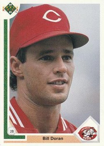 #398 Bill Doran - Cincinnati Reds - 1991 Upper Deck Baseball