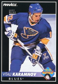 #398 Vitali Karamnov - St. Louis Blues - 1992-93 Pinnacle Canadian Hockey