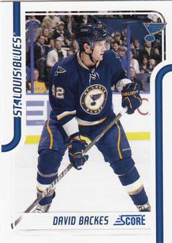 #399 David Backes - St. Louis Blues - 2011-12 Score Hockey