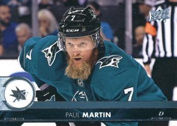 #399 Paul Martin - San Jose Sharks - 2017-18 Upper Deck Hockey