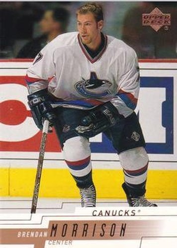 #399 Brendan Morrison - Vancouver Canucks - 2000-01 Upper Deck Hockey