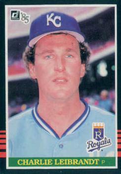 #399 Charlie Leibrandt - Kansas City Royals - 1985 Donruss Baseball