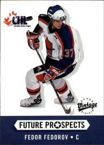 #399 Fedor Fedorov - Sudbury Wolves - 2000-01 Upper Deck Vintage Hockey