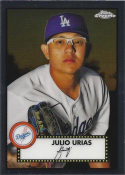 #399 Julio Urias - Los Angeles Dodgers - 2021 Topps Chrome Platinum Anniversary Baseball