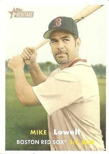 #399 Mike Lowell - Boston Red Sox - 2006 Topps Heritage Baseball