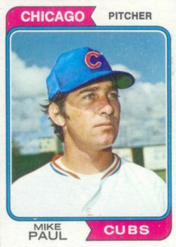 #399 Mike Paul - Chicago Cubs - 1974 Topps Baseball